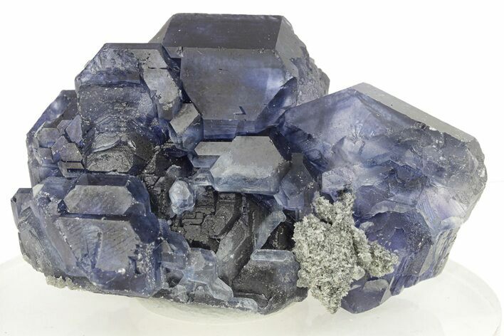 Purple Cube-Dodecahedron Fluorite Crystal - China #257581